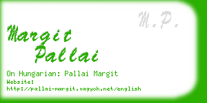 margit pallai business card